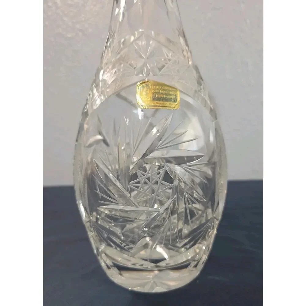 Vintage Lausitzer 24% Lead Crystal Decanter Made in German Democratic Republic